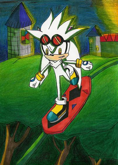 Silver in Sonic Riders by Haunted-Flower