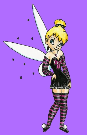 Gothic TinkerBell by Haunted-Flower