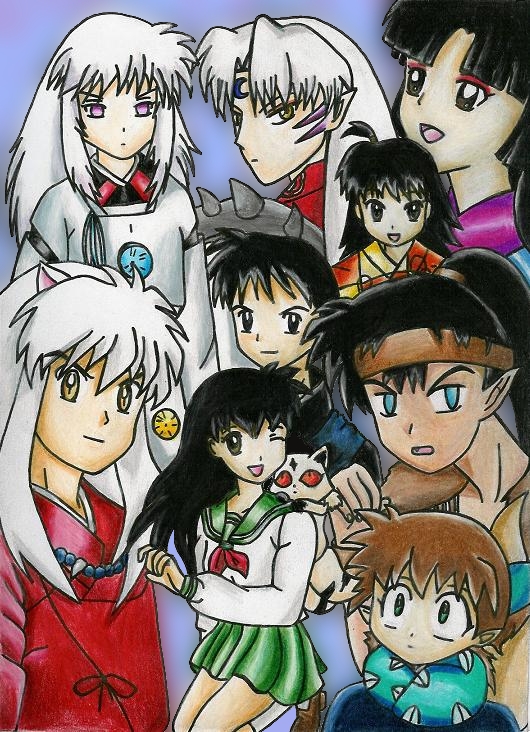 Inuyasha Group by Haunted-Flower
