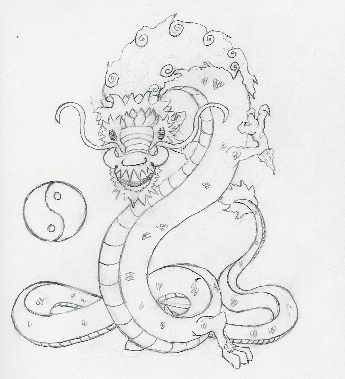 A Chinese Dragon....i think by HavocAtDestructiveBrandcomics