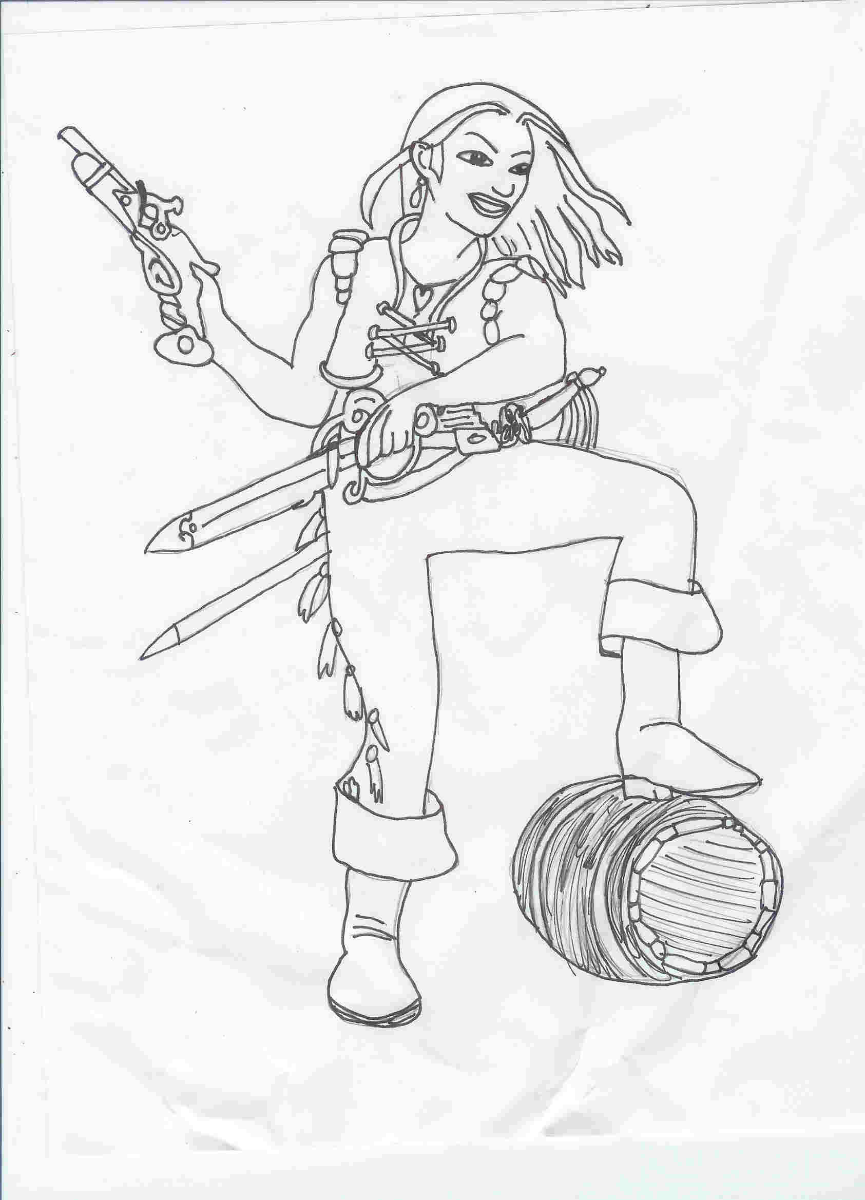 pirate girl Meika by Hawaiiancat