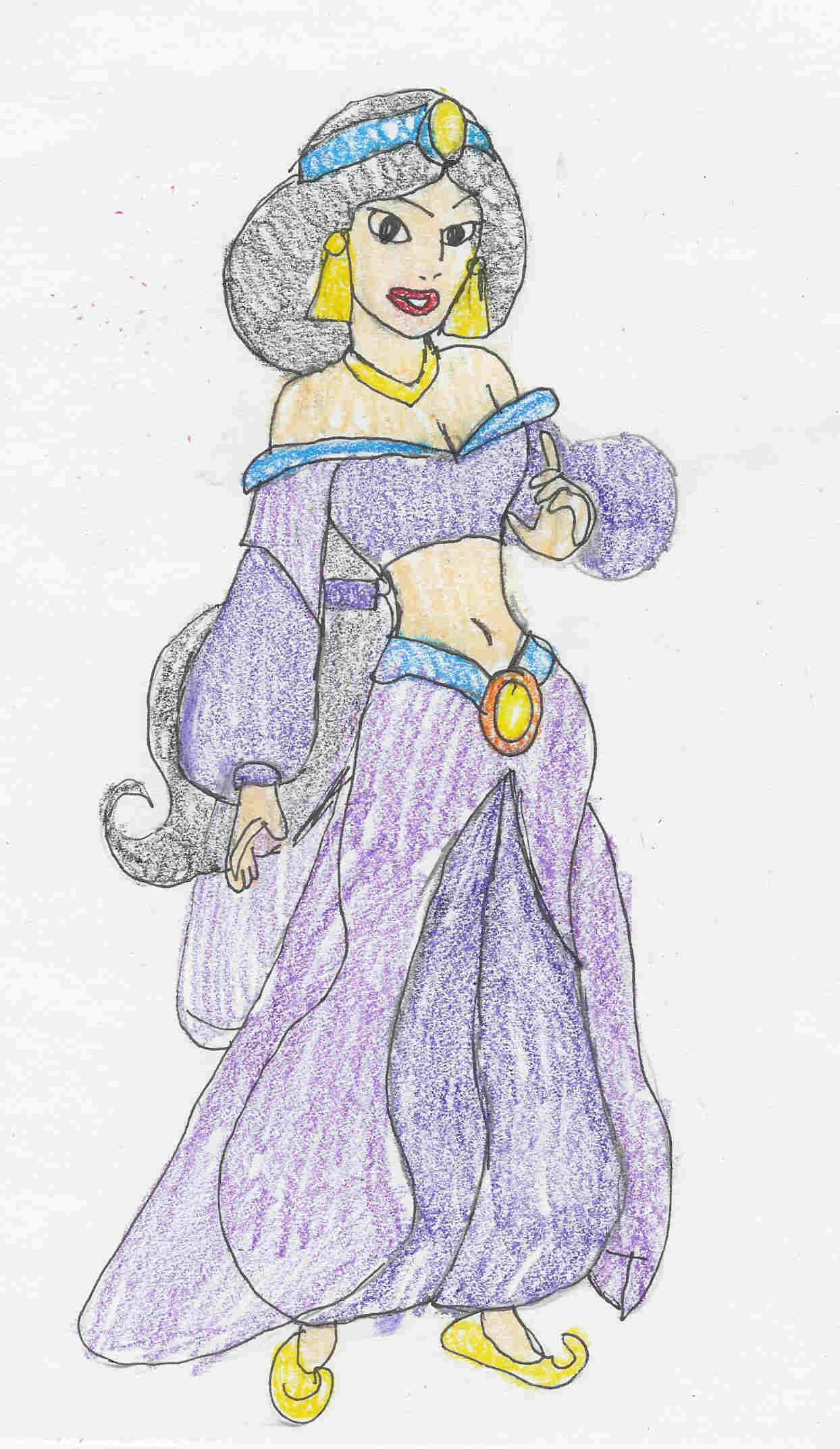 Princess Jasmine in purple by Hawaiiancat
