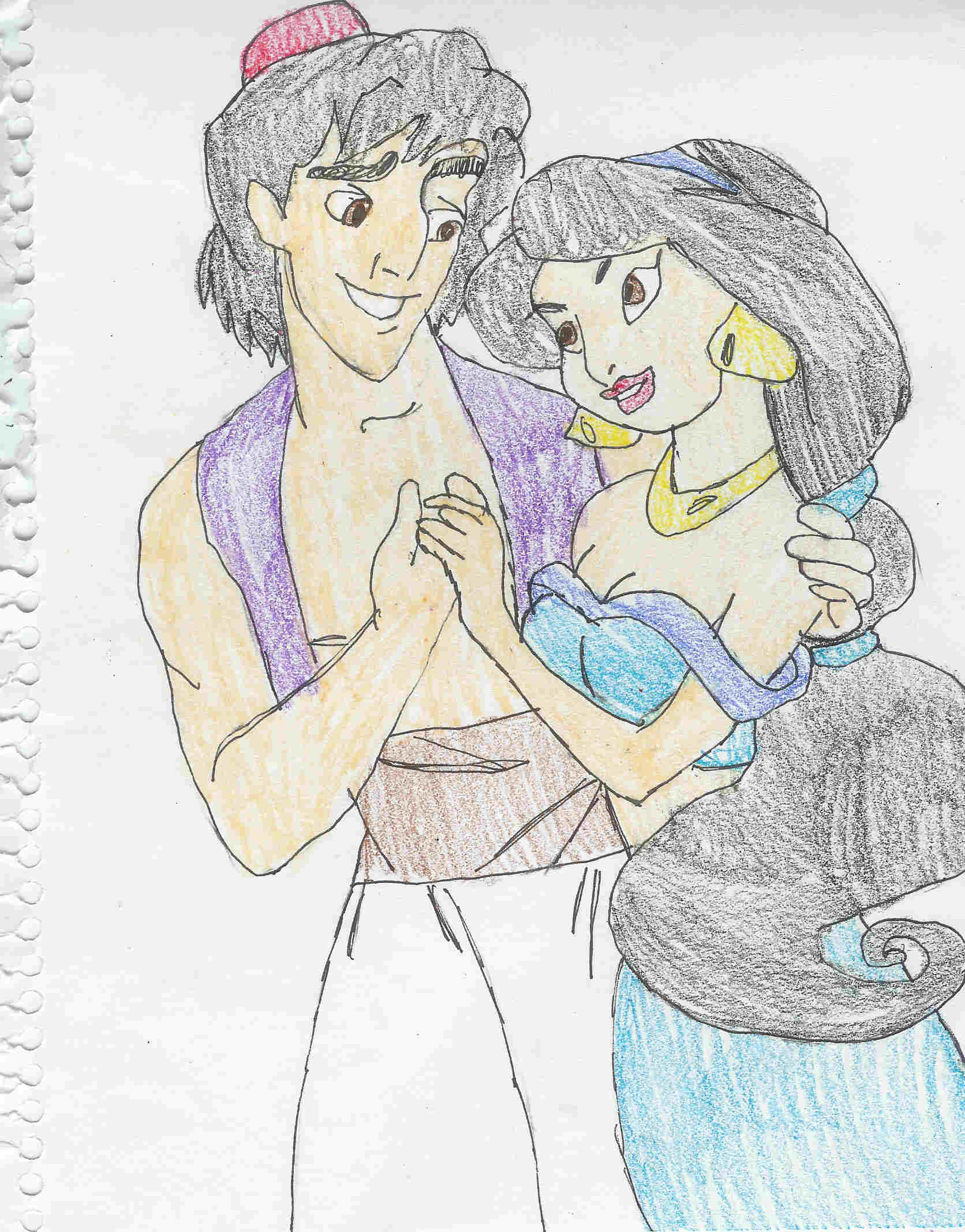 Aladdin and Jasmine by Hawaiiancat