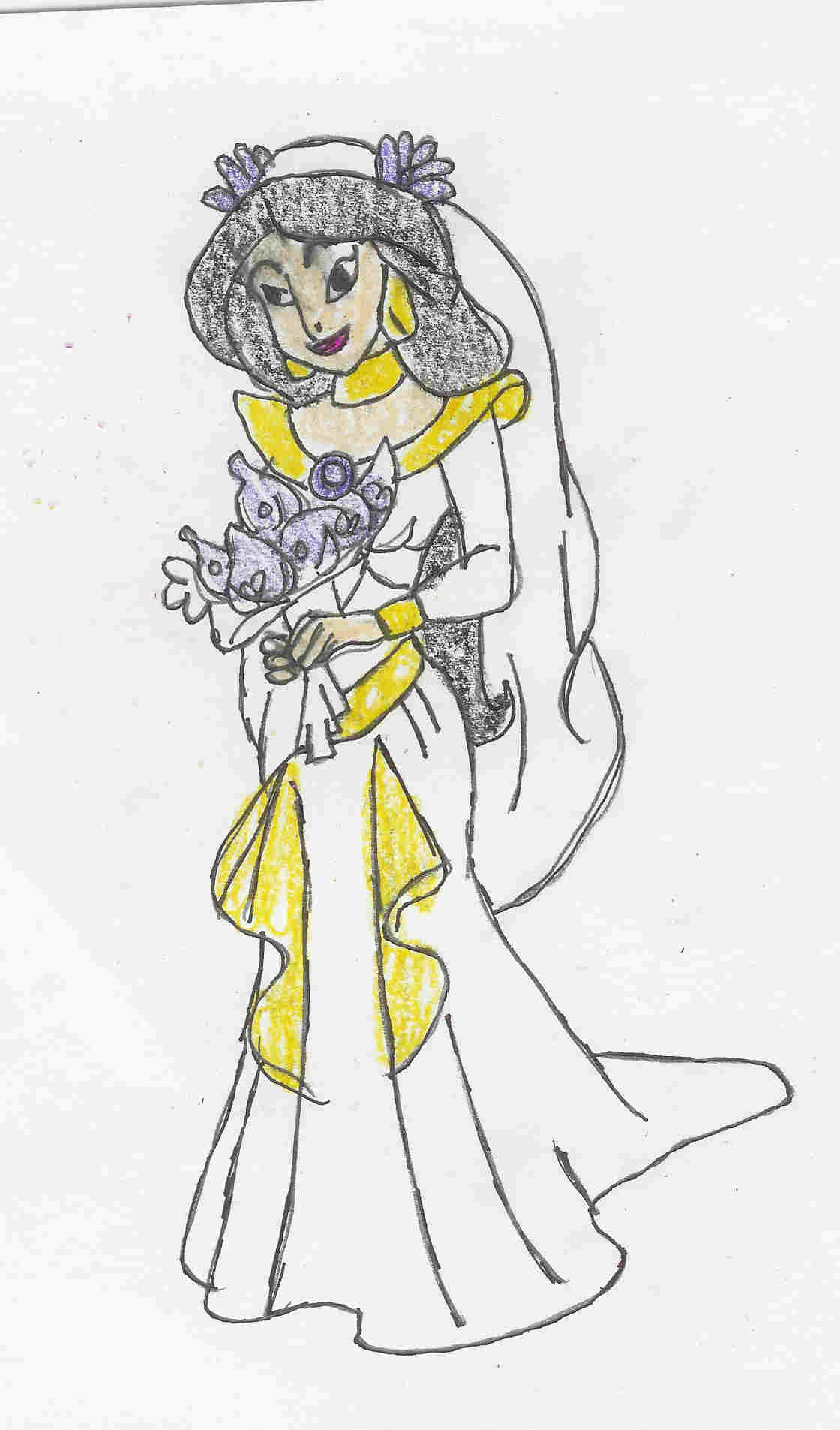 princess Jasmine in wedding outfit by Hawaiiancat