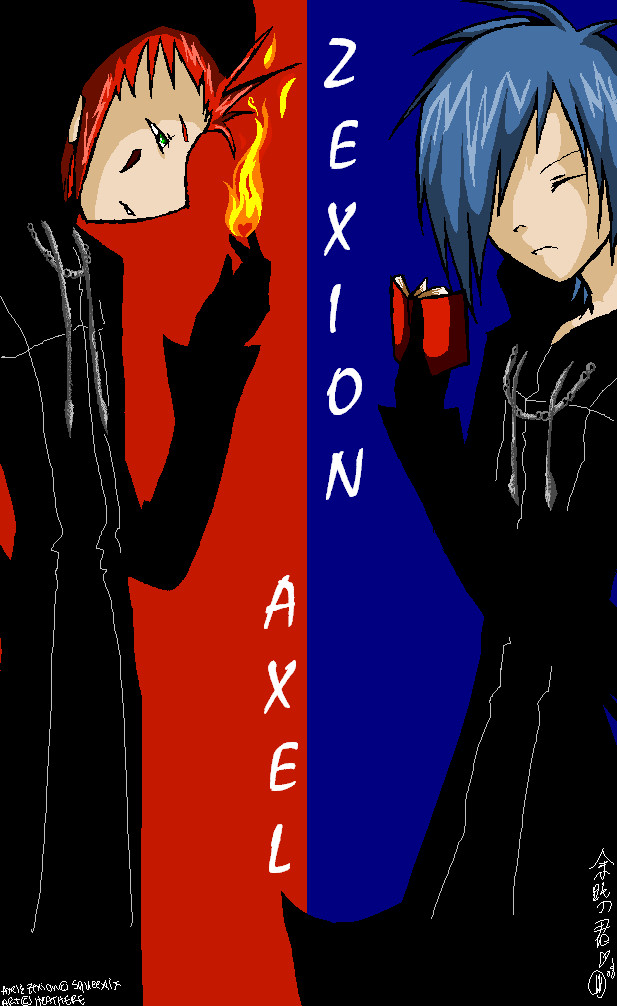 For Zexionrox4eva! Axel and Zexion by Heathere