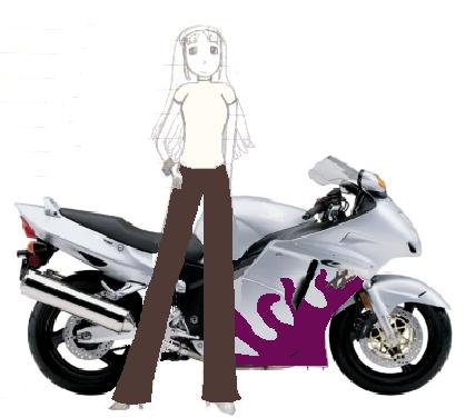 Kagome's motorcycle by HellCat666