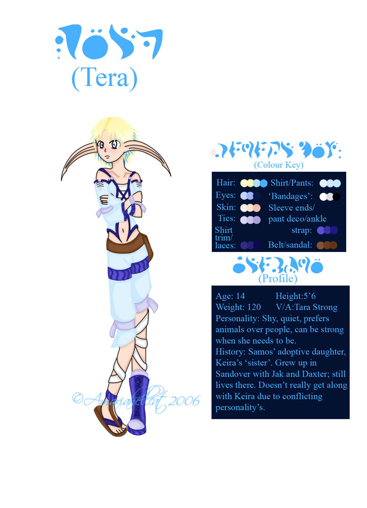 Character Sheet: Tera by HellCat666