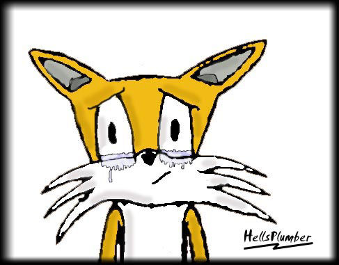Tails Crying---Photoshop by HellsPlumber