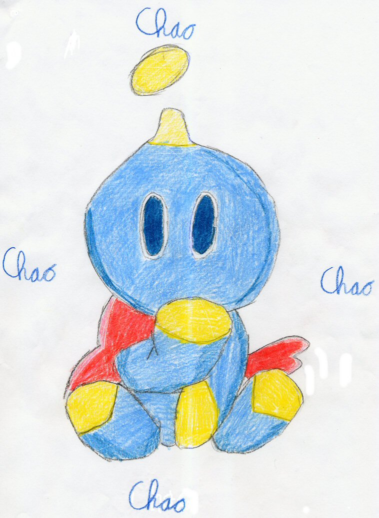 My first chao pic (normal) by HephaestusTheHedgehog
