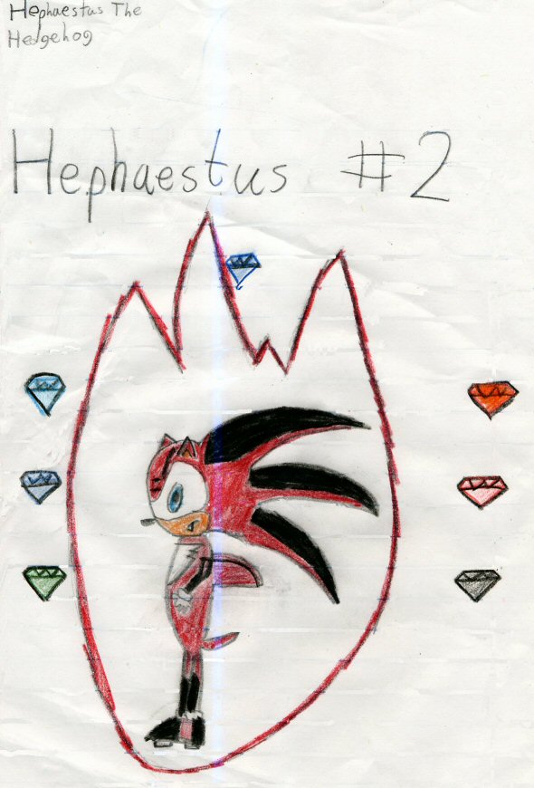 Hephaestus The Hedgehog (2nd design) by HephaestusTheHedgehog