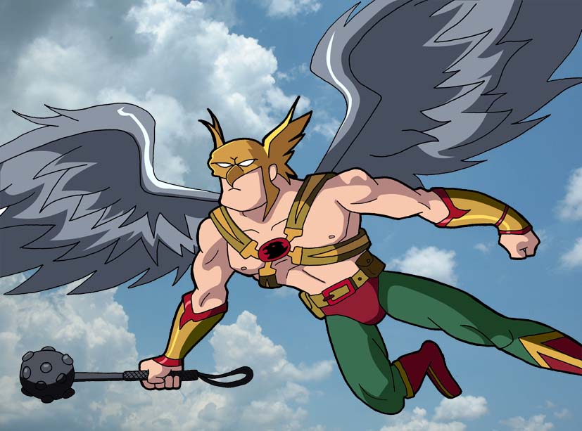 Hawkman takes to the sky by HeroOfZeros