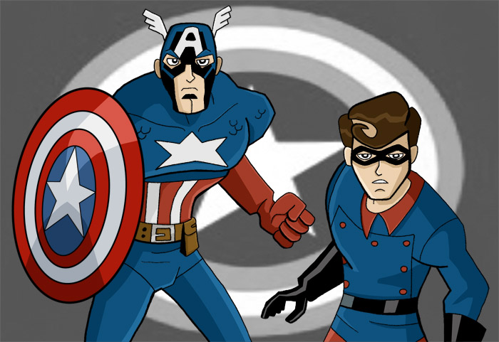 Captain America and Bucky by HeroOfZeros