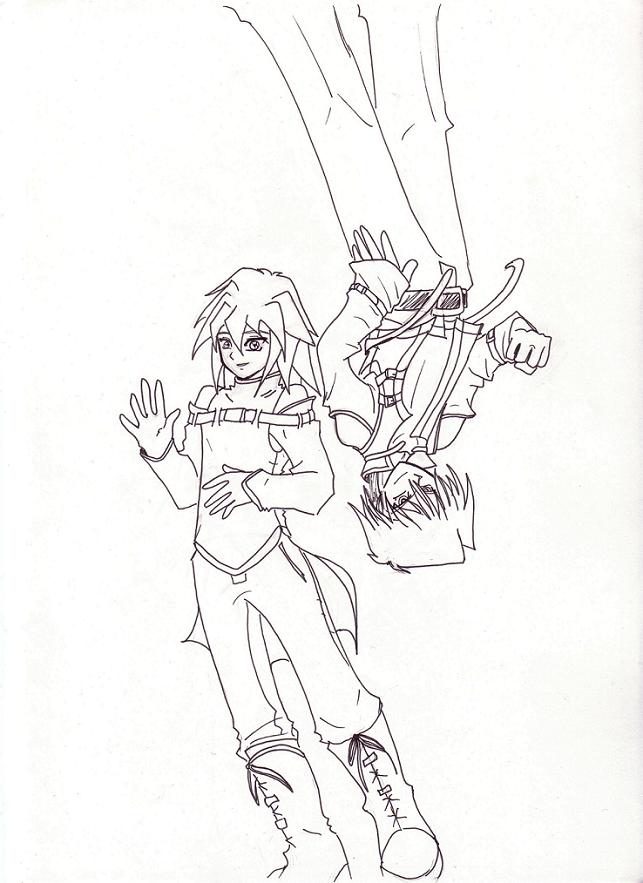 Bakura & Joey by Hero_Genkaku
