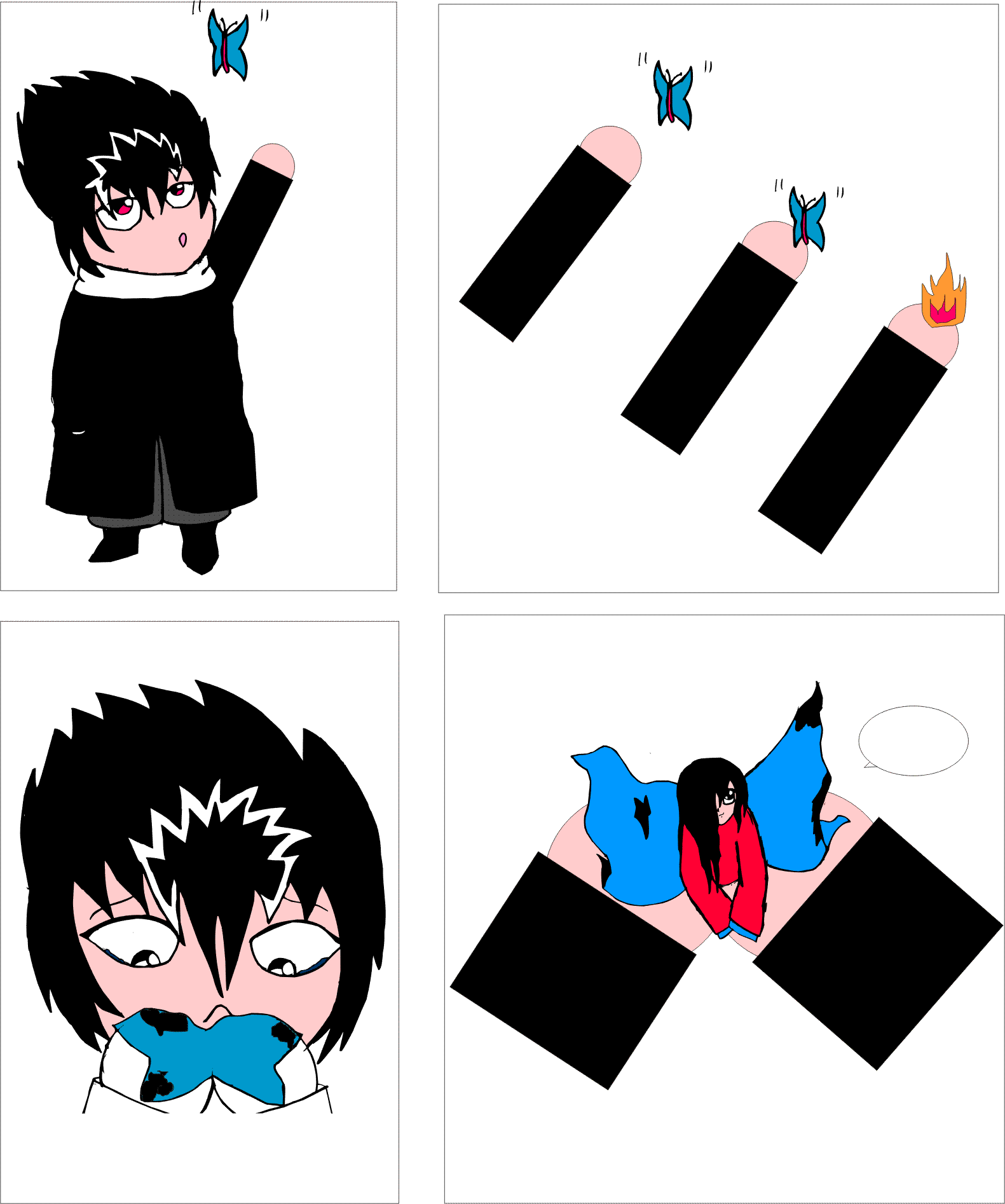 Hiei Find A Butterfly pg 2 by HieiandMe
