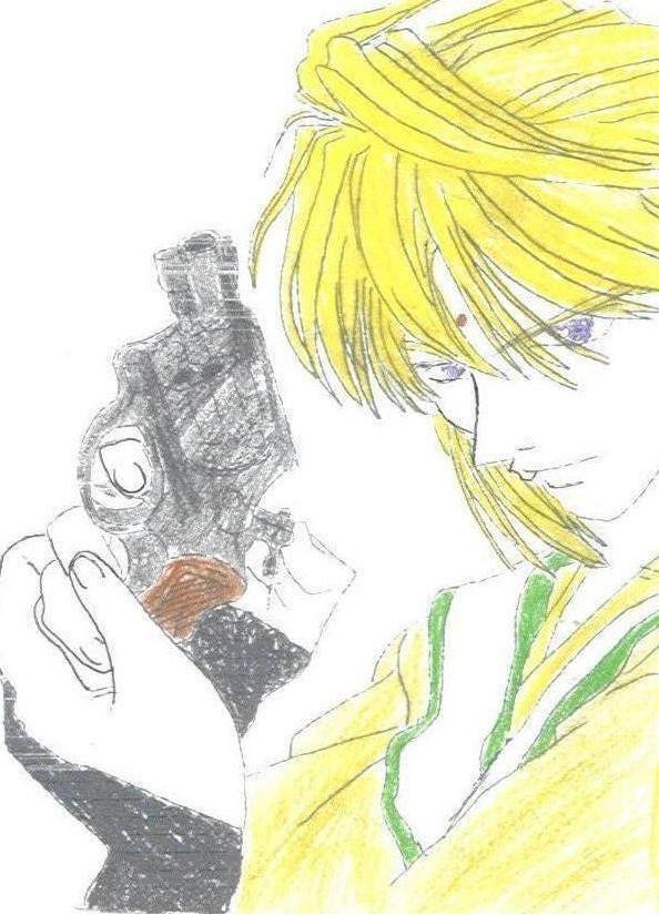 Sanzo and his gun by HieisAngel