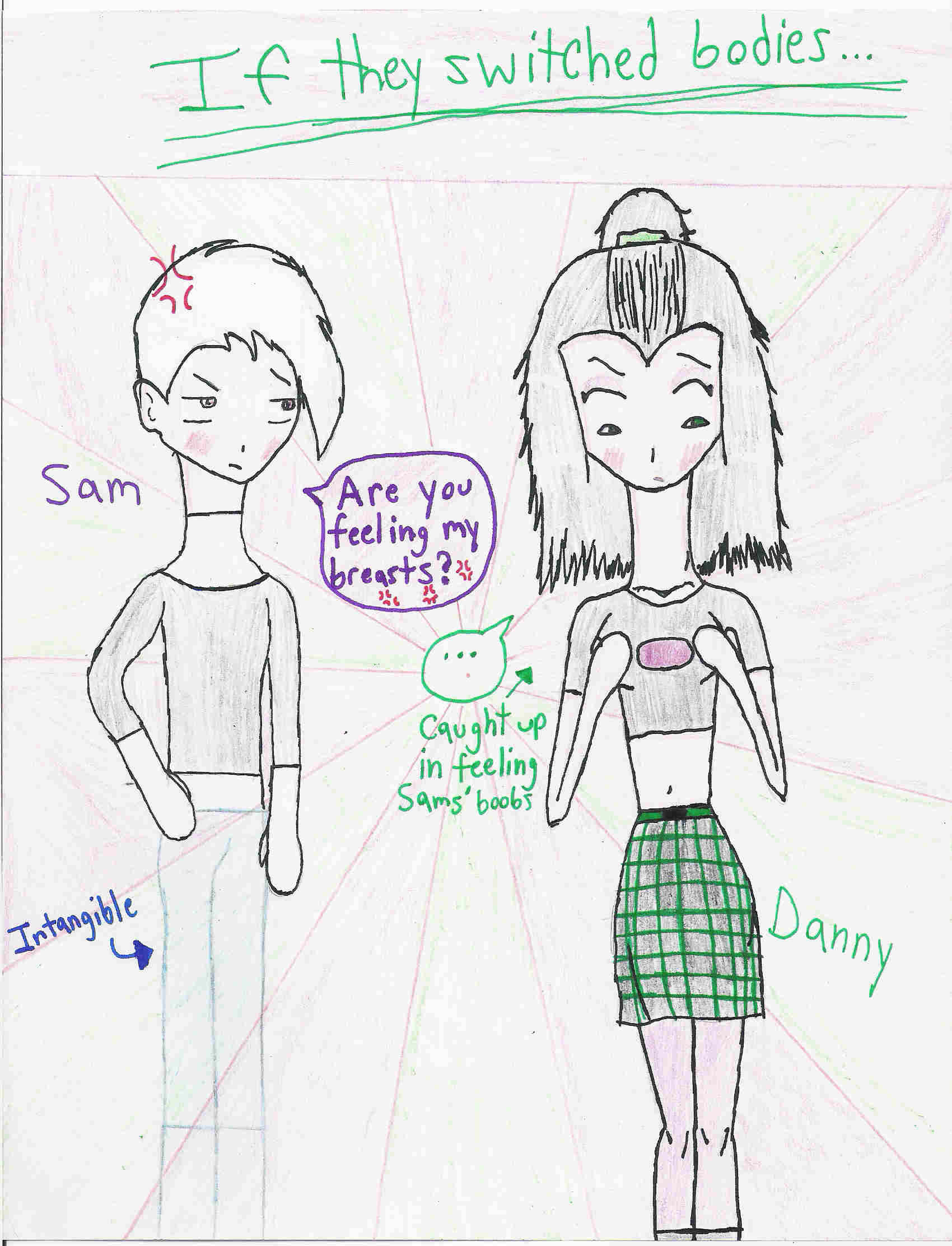 *If they switched bodies..." (Danny & Sam) by Hieis_lover_and_obsessor