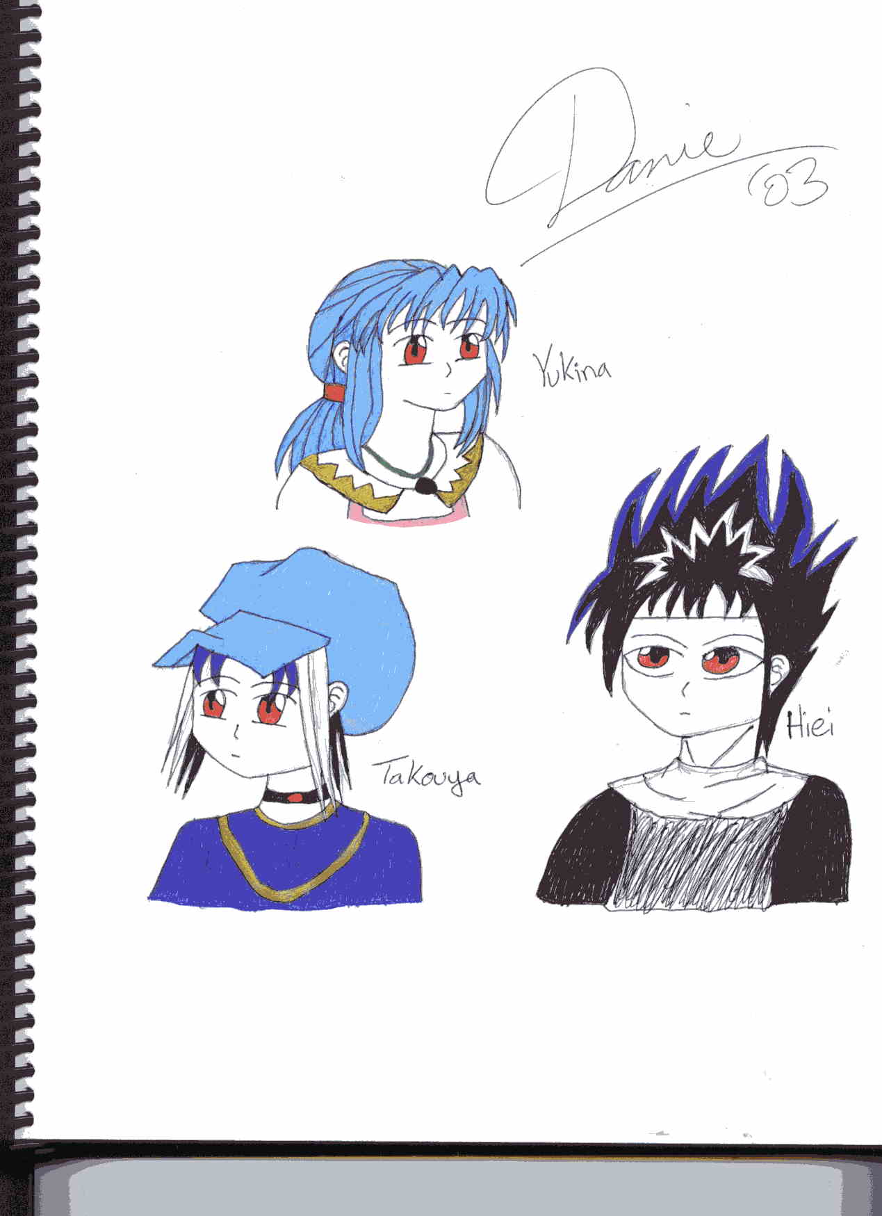 Takouya, Hiei, and Yukina by Hieis_twin_Takouya