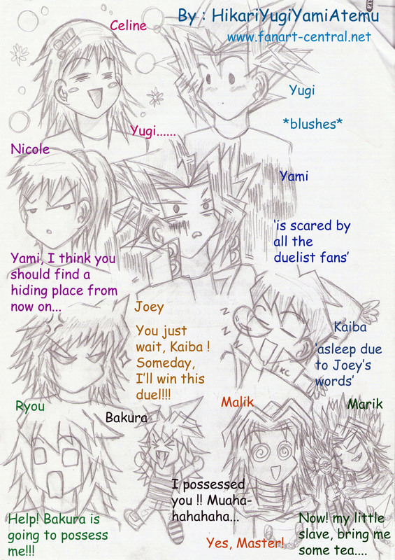 Funny and Crazy Emotions..(Sketch) by HikariYugiYamiAtemu