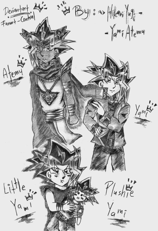 Pharaoh, Duelist, Toddler and Plushie! by HikariYugiYamiAtemu