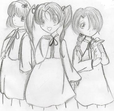 My friends in moe style by Hikari_Sakura