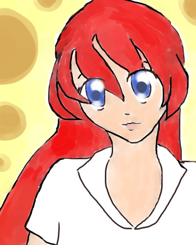 red-haired girl by Hikaridranz