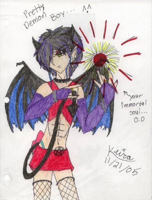 Pretty Demon Boy - Colored by Hikaru-hime