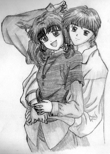 Miki and Yuu by Hikyuu