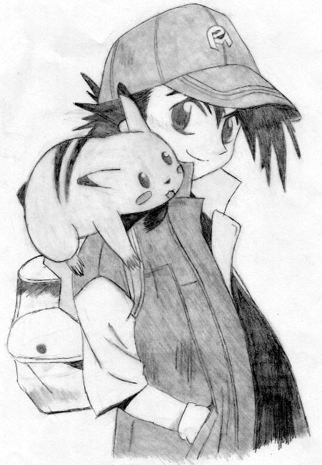 Ash and Pikachu by Hikyuu