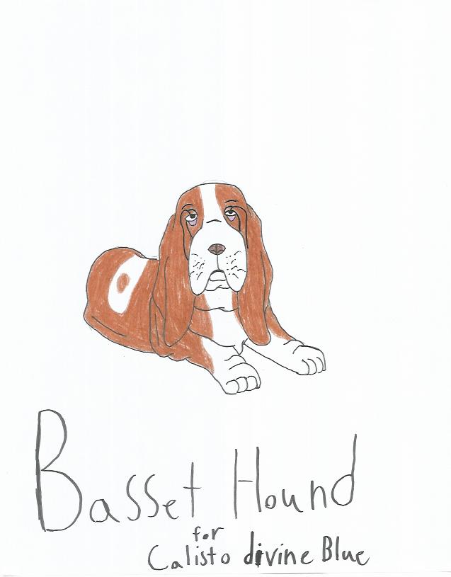 Basset Hound for Calisto drivine Blue by Hinta0002