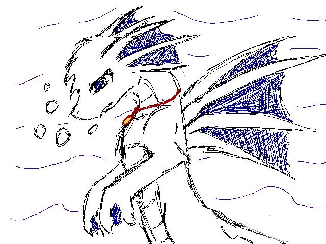 Sea Dragon Sketch by Homicidal_Blonde