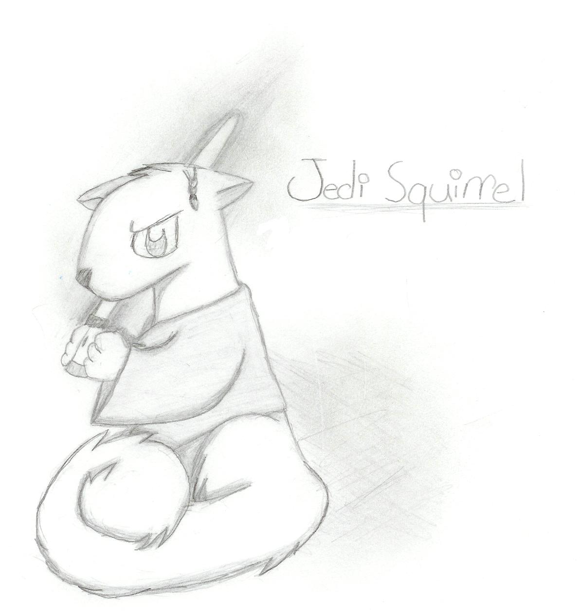 jedi squirrel!!!!! by Hope