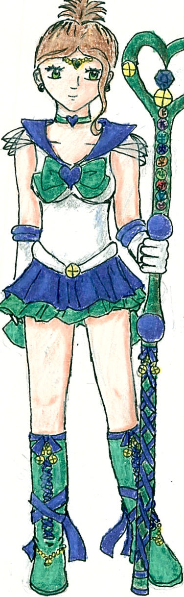 * Sailor Earth  (colored) by Hoshi_Hikarino