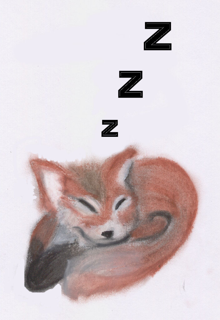 Sleepy Fox by Howling_Wolf_Spirit