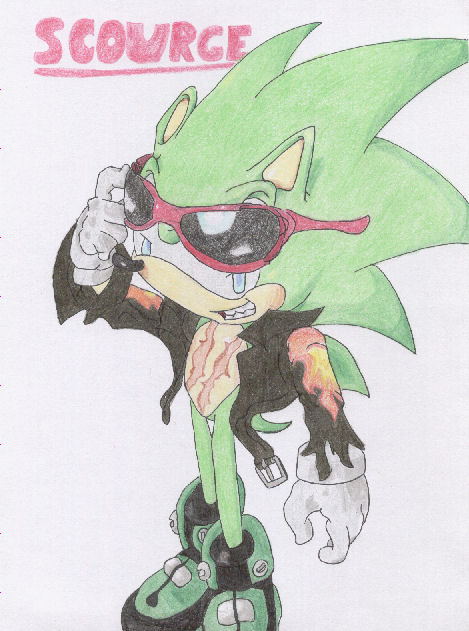 Scourge the Evil Hedgehog by Howling_Wolf_Spirit