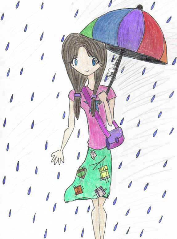 Girl in the Rain by HrShiKi5s
