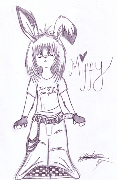 Anthro Miffy by Hrairoo