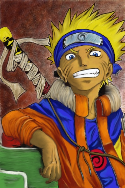 Naruto by Hurdygurdymushroomman