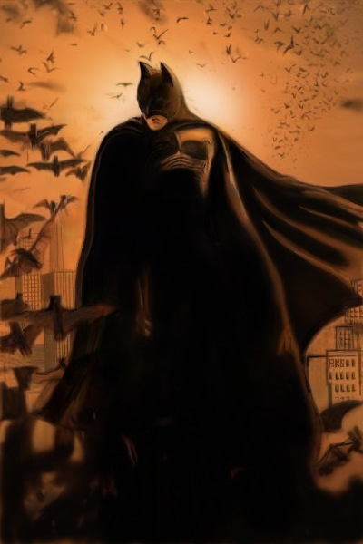 the batman by Hurdygurdymushroomman