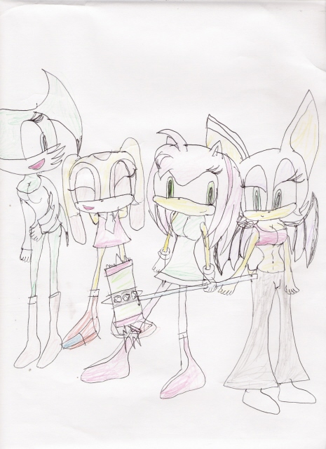 heaven,cream,amy,and rouge by HurmileeTheChiron