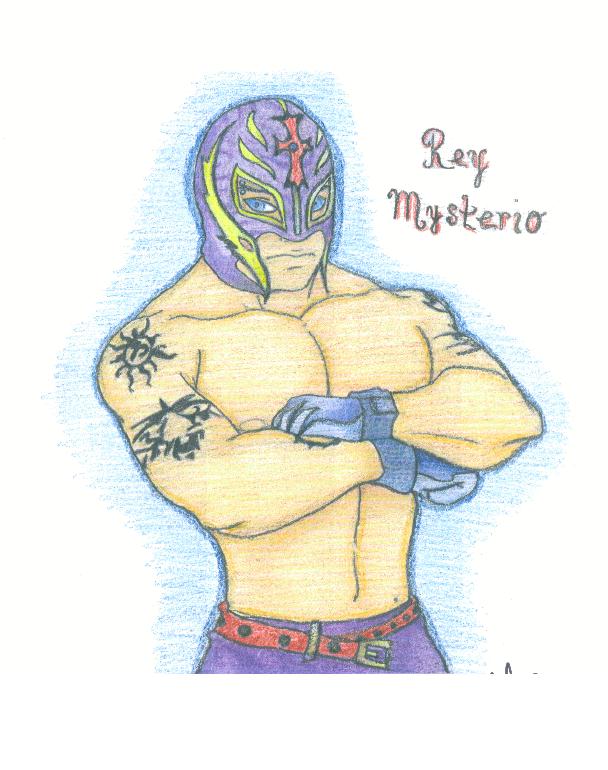 WWE Rey Mysterio cartoon version by HurricaneComing