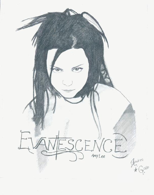 Amy Lee 3rd drawing by HurricaneComing