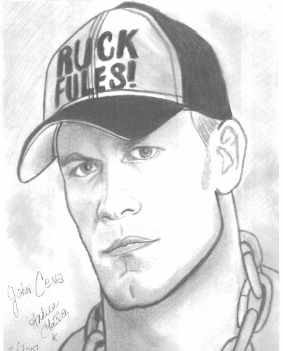 My best John Cena Portrait drawing by HurricaneComing