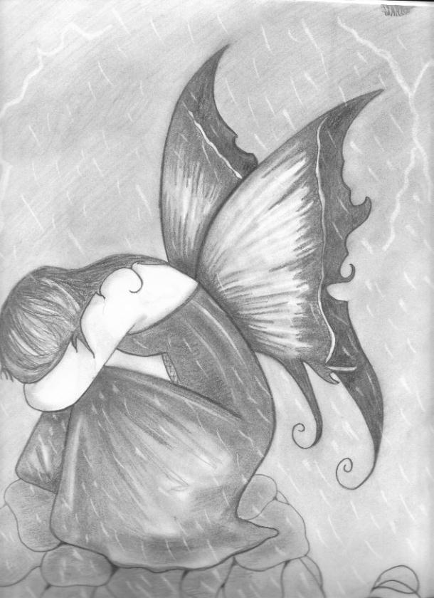 Fairy in thunderstorm by HurricaneComing