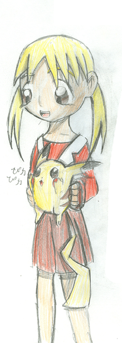 chiyo with pikachu for Ishigo by Hybrid