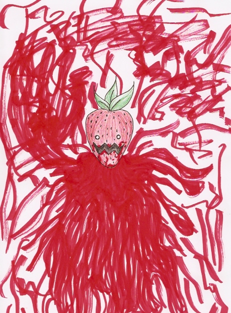 An Evil Strawberry... by Hybrid_Sunshine