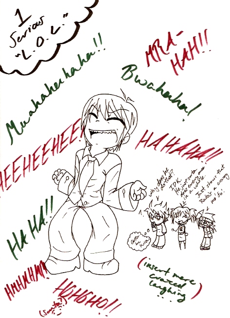 Raito's Crazy Laugh! by Hybrid_Sunshine