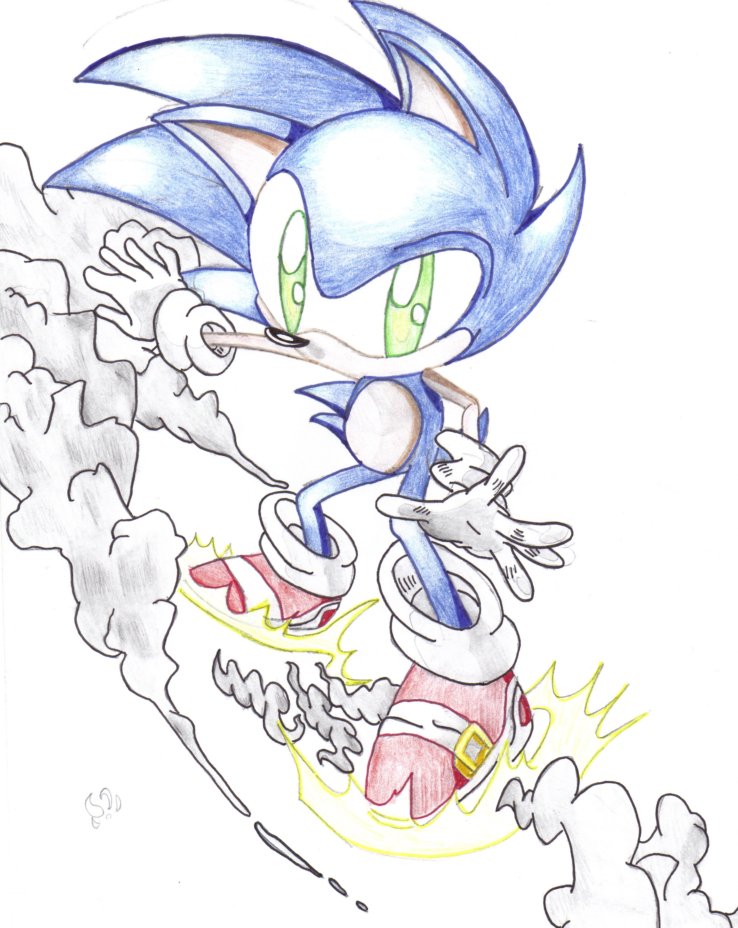Sonic the Hedgehog by HyperHugs