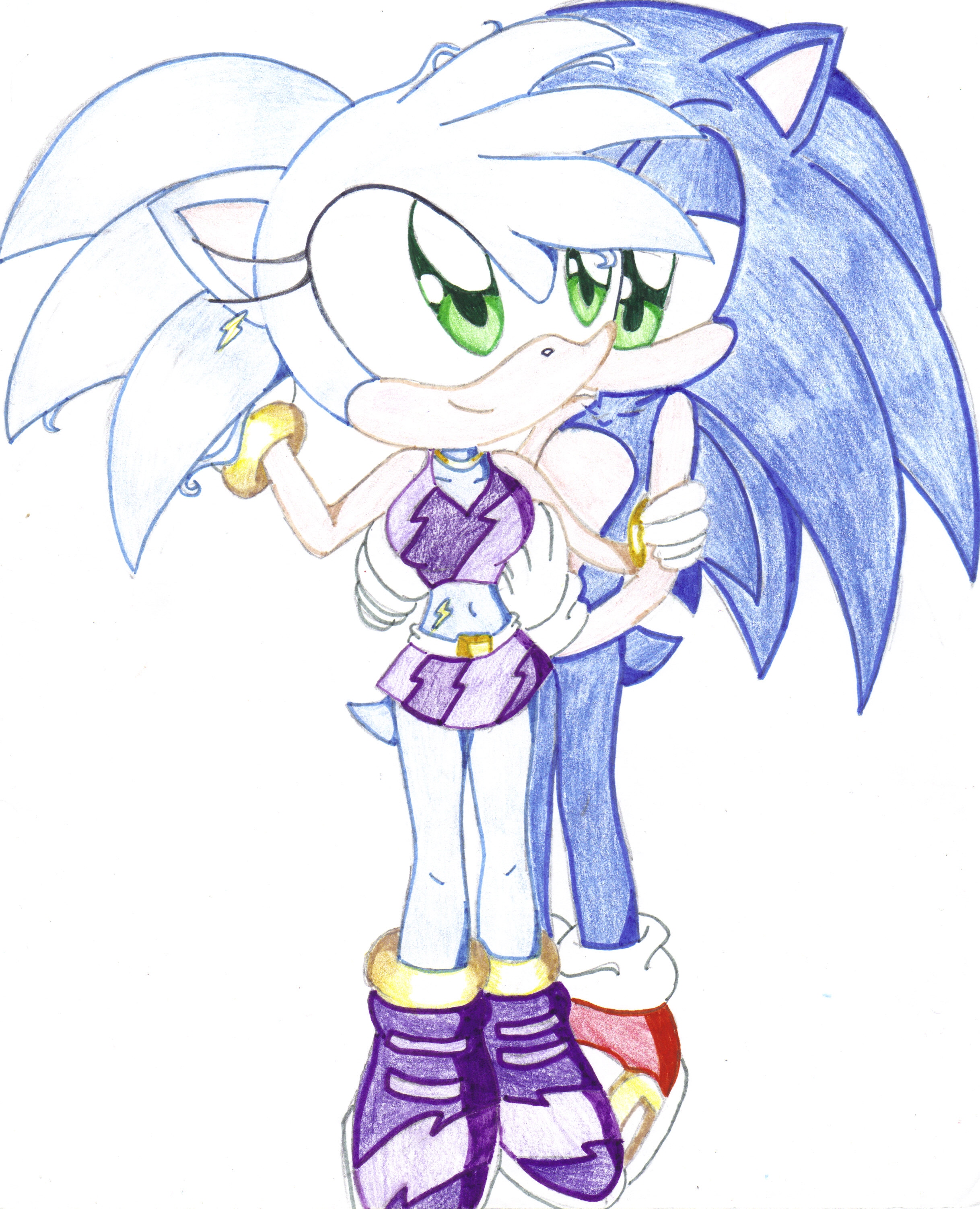 Sonic and Cookie by HyperHugs