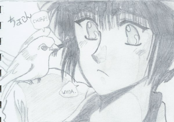 Subaru-kun and a Bird by Hyper_Pixie