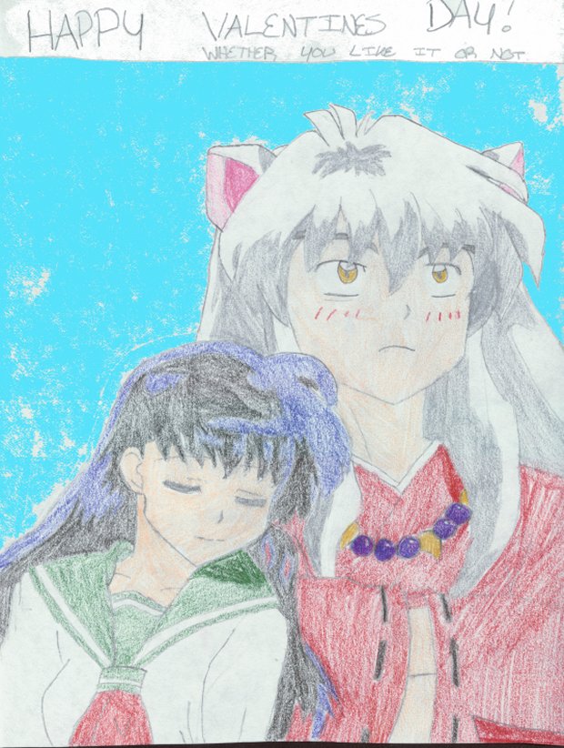 Happy Valentine's Day! From Kagome and InuYasha by Hyper_Pixie